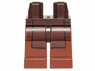 Hips and Reddish Brown Legs with SW Dark Brown Jedi Robe Pattern