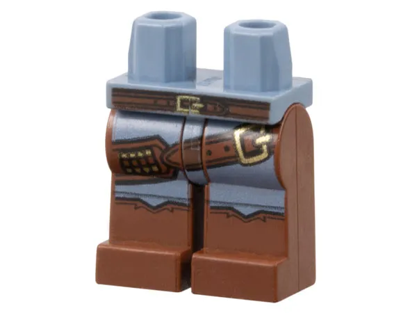 Hips and Reddish Brown Legs with Chaps and Belts Pattern