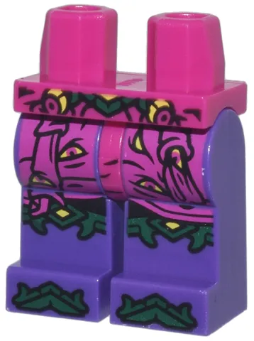 Hips and Dark Purple Legs with Wrap Ends, Dark Green Armor and Boot Tips, and Yellow Eyes Pattern