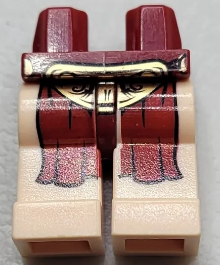 Hips and Light Nougat Legs with SW Leia Slave Pattern