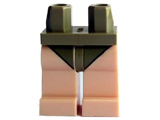 Hips and Light Nougat Legs with Dark Tan Leotard Pattern