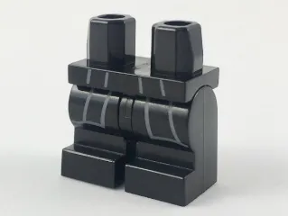 Hips and Medium Legs with Dark Bluish Gray Robe Outline Pattern