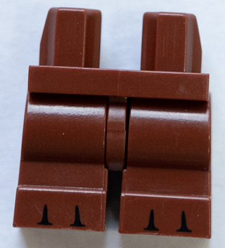 Hips and Medium Legs with Black Gaps Between 6 Toes Pattern