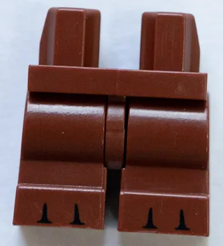 Hips and Medium Legs with Black Gaps Between 6 Toes Pattern