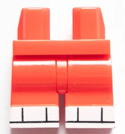 Hips and Medium Legs with White Boots with Black Lines Pattern