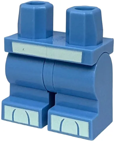 Hips and Medium Legs with Bright Light Blue Hips and Paws Pattern