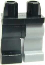 Hips and 1 Light Bluish Gray Left Leg, 1 Black Right Leg