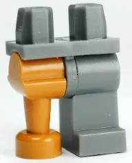 Hips and 1 Dark Bluish Gray Left Leg, 1 Medium Nougat Pirate Peg Leg