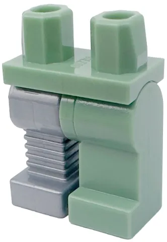 Hips and 1 Sand Green Left Leg, 1 Flat Silver Prosthetic / Cybernetic Right Leg (Rodney Rathbone)