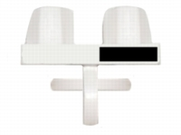 Hips with Black Bar on Left Pattern