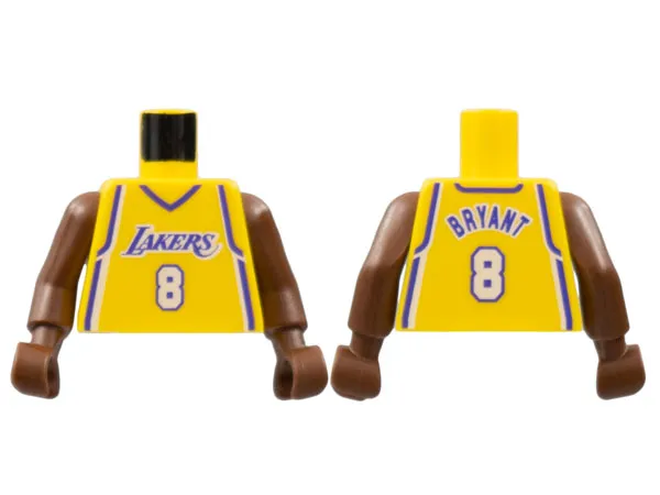 Torso NBA Los Angeles Lakers #8 Bryant Pattern / Brown NBA Arms