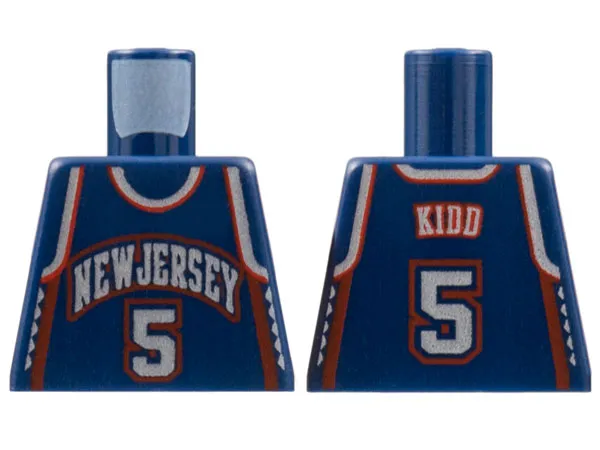 Torso NBA New Jersey Nets #5 Kidd Pattern