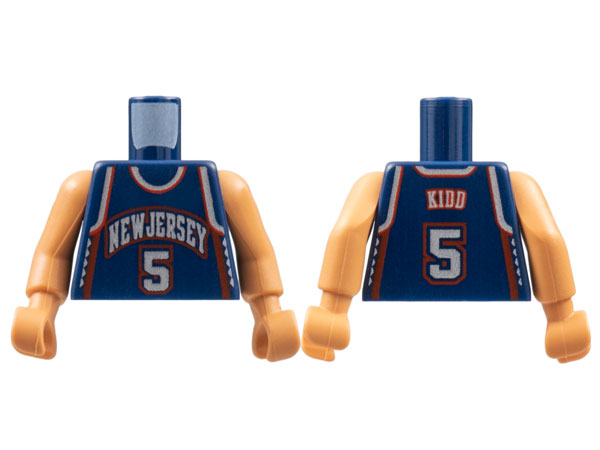 Torso NBA New Jersey Nets #5 Kidd Pattern / Nougat NBA Arms