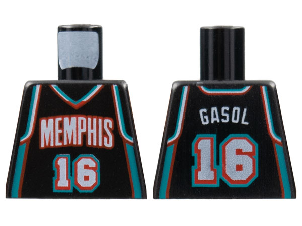 Torso NBA Memphis Grizzlies #16 Gasol Pattern