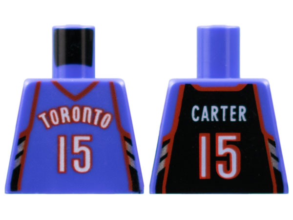 Torso NBA Toronto Raptors #15 Carter (Road Jersey) Pattern