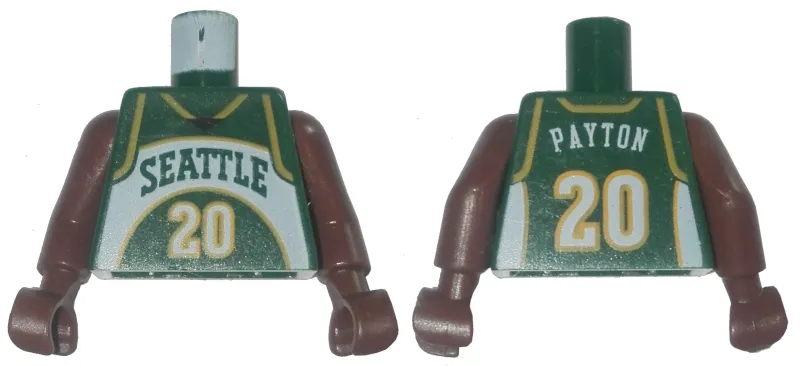 Torso NBA Seattle SuperSonics #20 Payton Pattern / Brown NBA Arms
