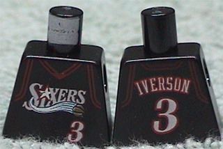 Torso NBA Philadelphia 76ers #3 (Black Jersey) Pattern