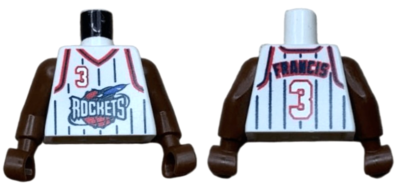 Torso NBA Houston Rockets #3 Francis Pattern / Brown NBA Arms