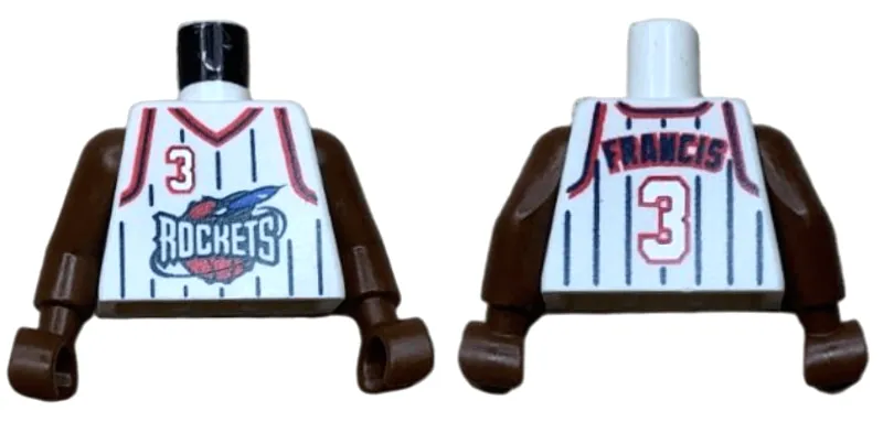 Torso NBA Houston Rockets #3 Francis Pattern / Brown NBA Arms
