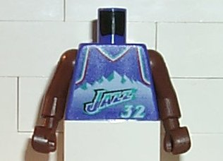 Torso NBA Utah Jazz #32 Pattern / Brown NBA Arms