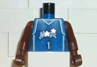 Torso NBA Orlando Magic #1 (Blue Jersey) Pattern / Brown NBA Arms