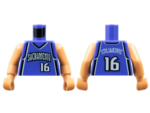 Torso NBA Sacramento Kings #16 Stojakovic Pattern / Nougat NBA Arms