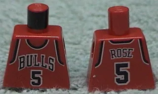 Torso NBA Chicago Bulls #5 Rose Pattern