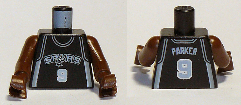 Torso NBA San Antonio Spurs #9 Pattern / Brown NBA Arms