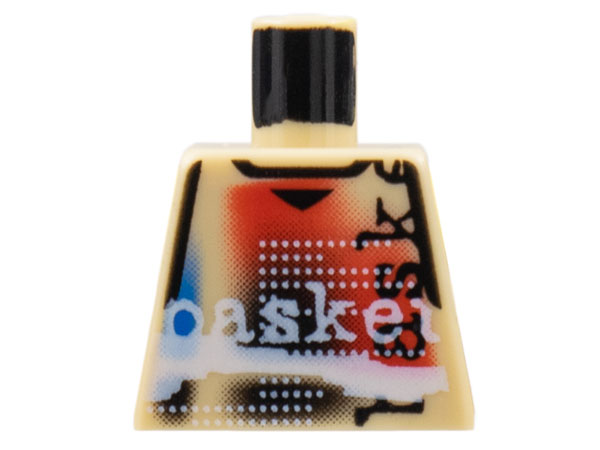 Torso NBA Street Player - 3 Color Shirt, Basket Text Pattern