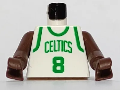 Torso NBA Boston Celtics #8 (White Jersey) Pattern / Brown NBA Arms
