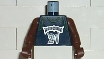 Torso NBA Minnesota Timberwolves #21 (Dark Blue Jersey) Pattern / Brown NBA Arms