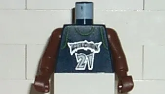 Torso NBA Minnesota Timberwolves #21 (Dark Blue Jersey) Pattern / Brown NBA Arms