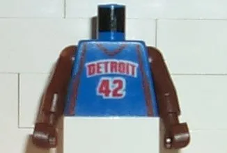 Torso NBA Detroit Pistons #42 Pattern / Brown NBA Arms