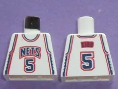 Torso NBA New Jersey Nets #5 (White Jersey) Pattern
