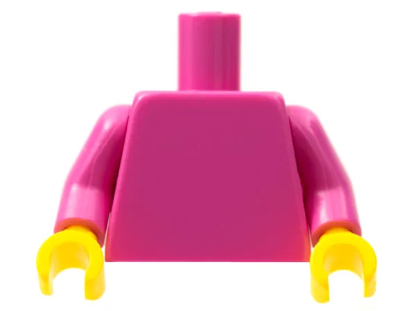 Torso Plain / Dark Pink Arms / Yellow Hands