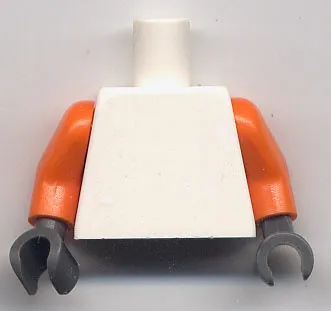 Torso Plain / Orange Arms / Dark Bluish Gray Hands