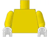 Torso Plain / Yellow Arms / White Hands