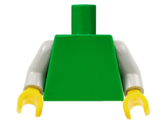 Torso Plain / Light Gray Arms / Yellow Hands