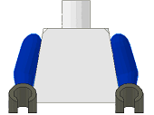 Torso Plain / Blue Arms / Dark Gray Hands