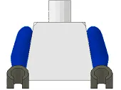 Torso Plain / Blue Arms / Dark Gray Hands