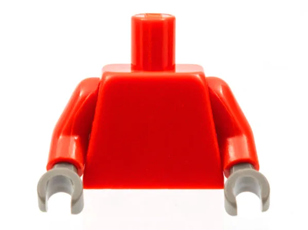 Torso Plain / Red Arms / Dark Gray Hands