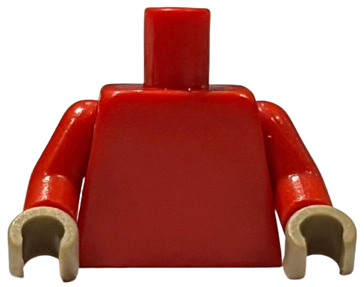 Torso Plain / Red Arms / Dark Tan Hands