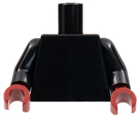 Torso Plain / Black Arms / Dark Red Hands