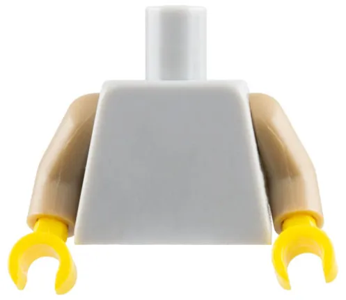 Torso Plain / Dark Tan Arms / Yellow Hands