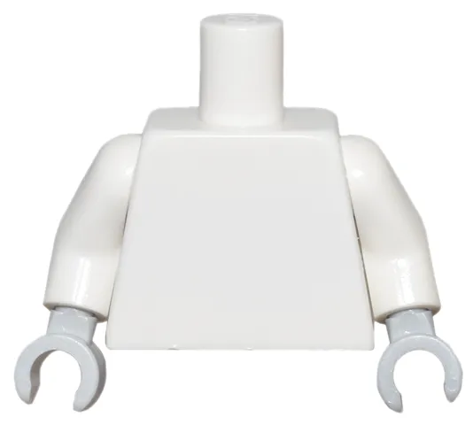 Torso Plain / White Arms / Light Bluish Gray Hands