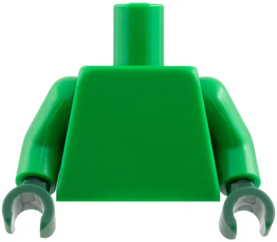 Torso Plain / Green Arms / Dark Green Hands