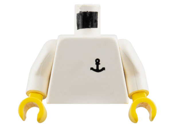 Torso Black Anchor Logo Pattern / White Arms / Yellow Hands