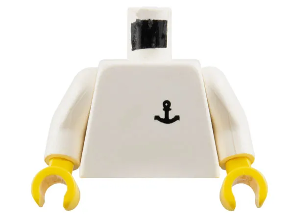 Torso Black Anchor Logo Pattern / White Arms / Yellow Hands