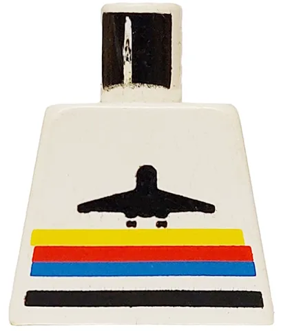 Torso Airplane Logo with Stripes Pattern