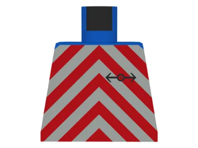 Torso Train Red Chevron Pattern